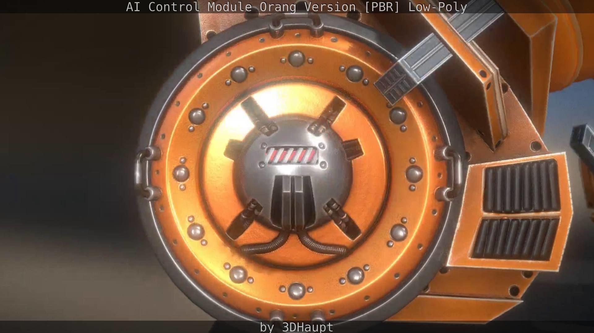 AI Control Module Orang Version Low-poly 3D model_94
