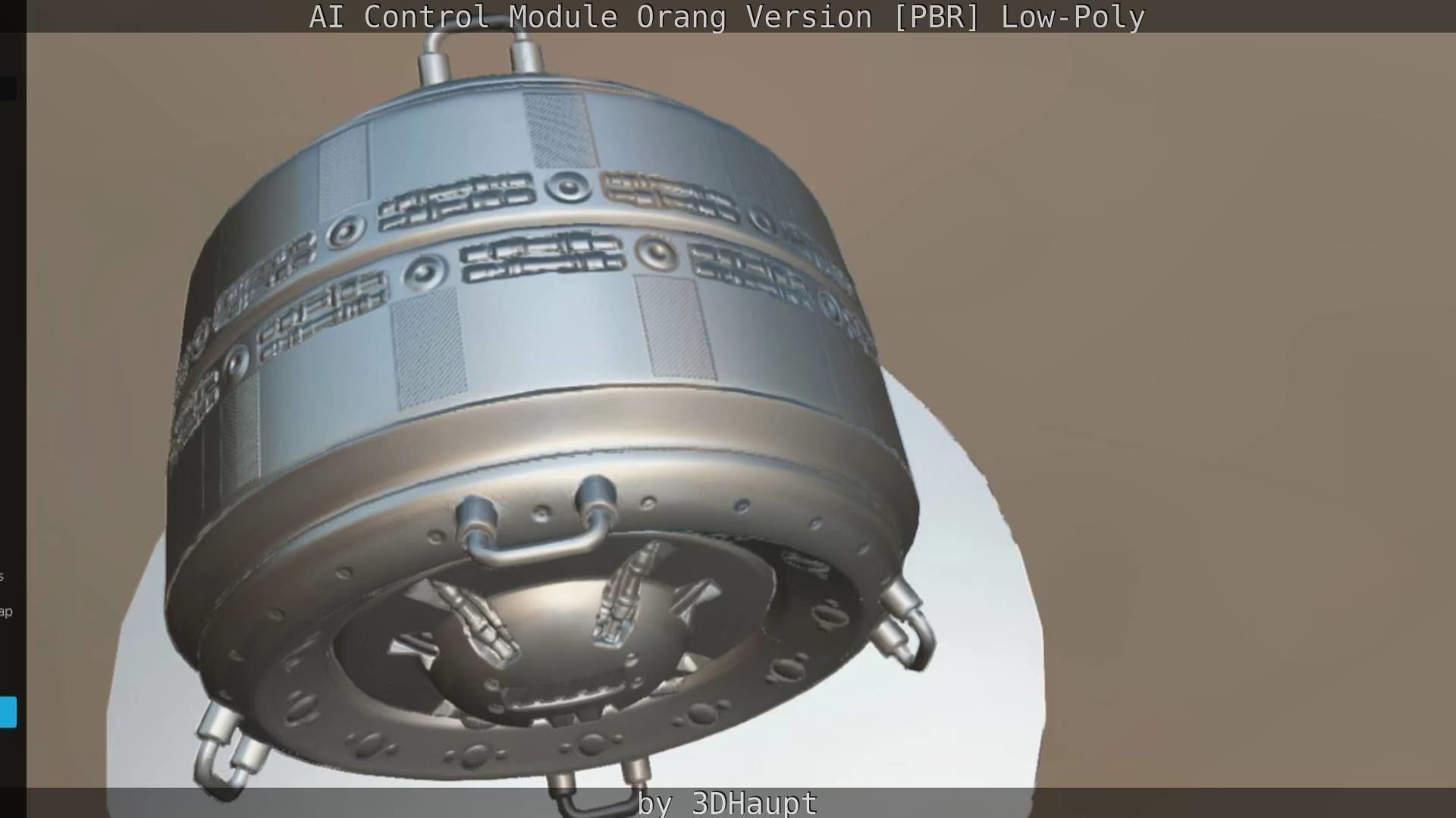 AI Control Module Orang Version Low-poly 3D model_59