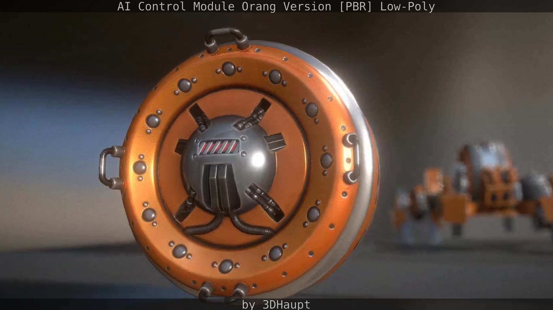 AI Control Module Orang Version Low-poly 3D model_36