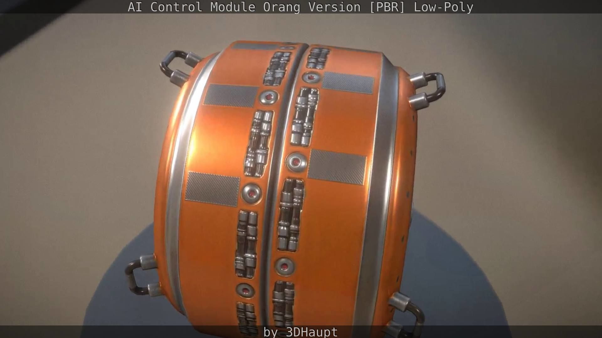 AI Control Module Orang Version Low-poly 3D model_18