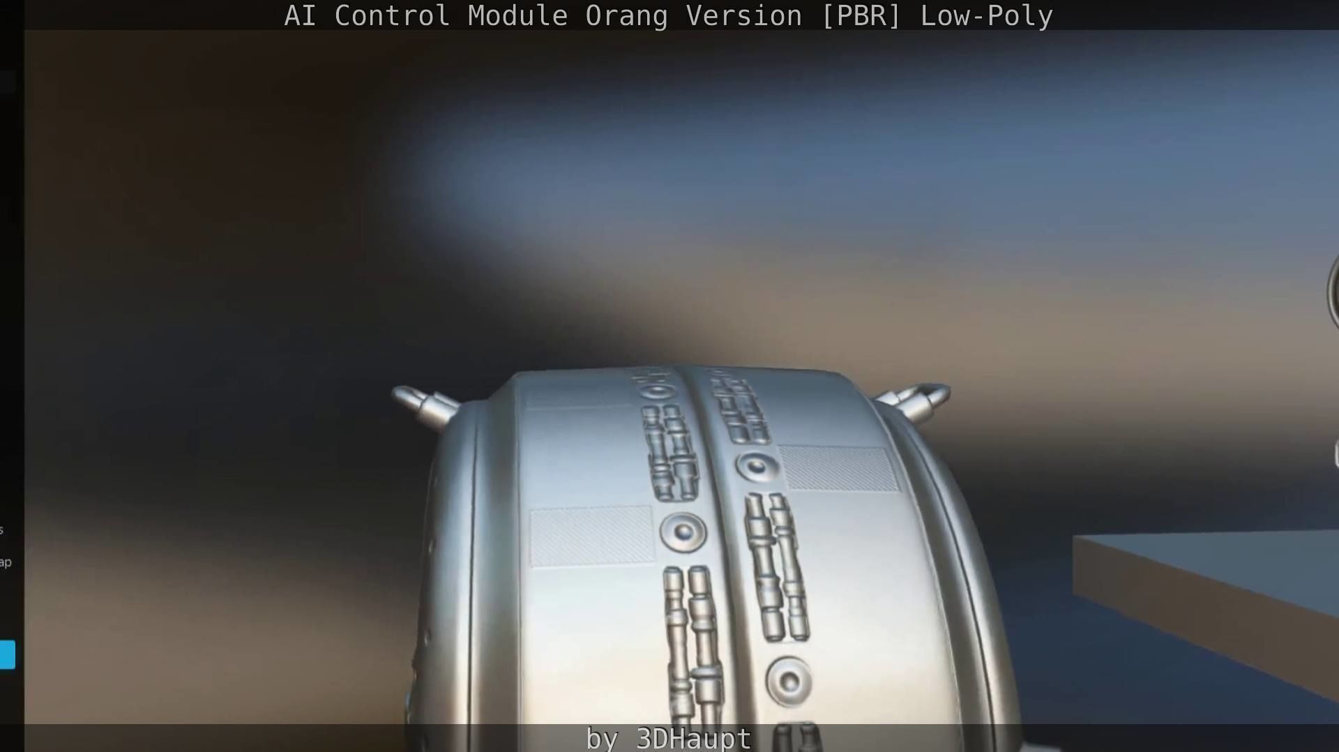 AI Control Module Orang Version Low-poly 3D model_68