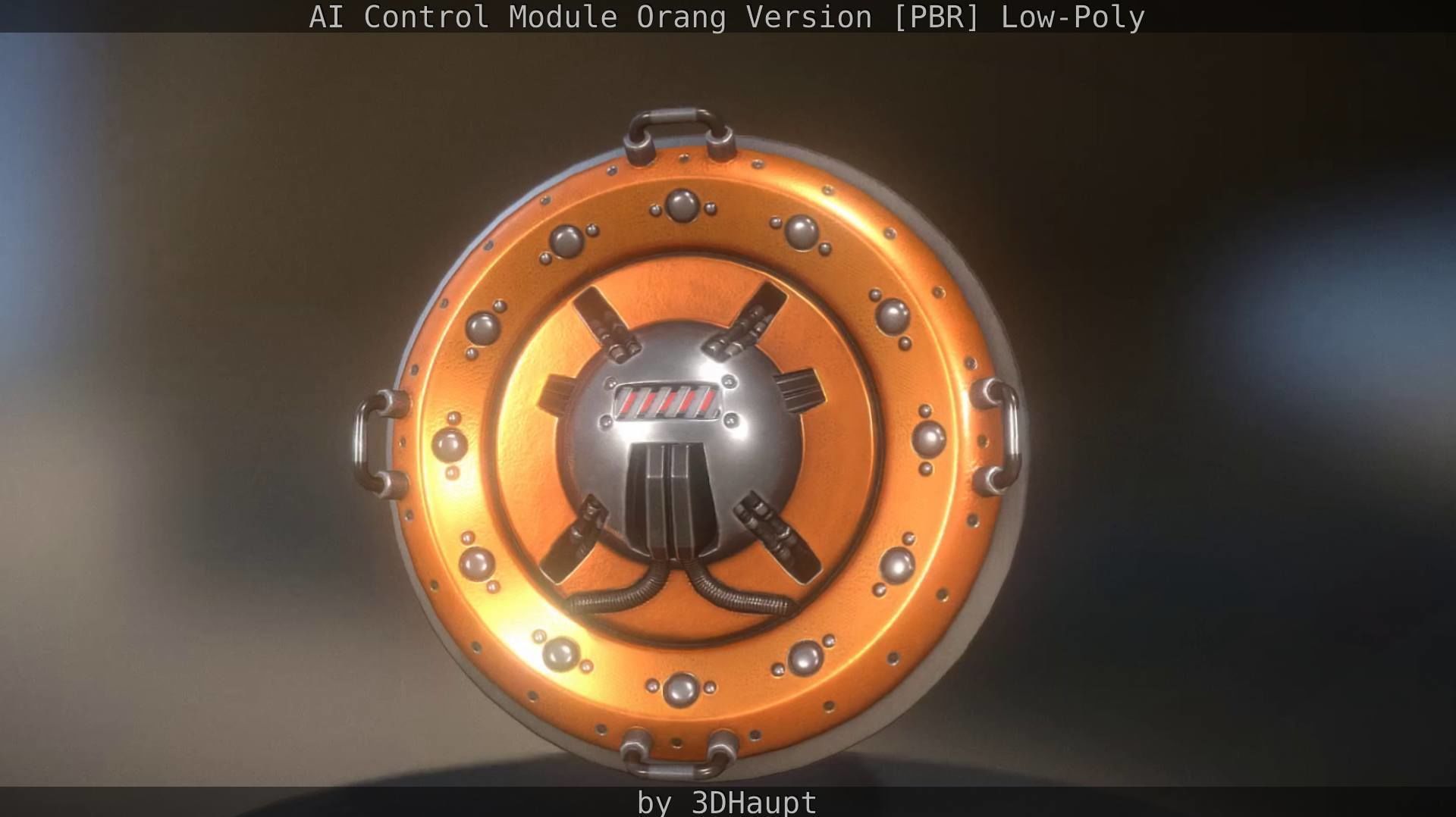 AI Control Module Orang Version Low-poly 3D model_15