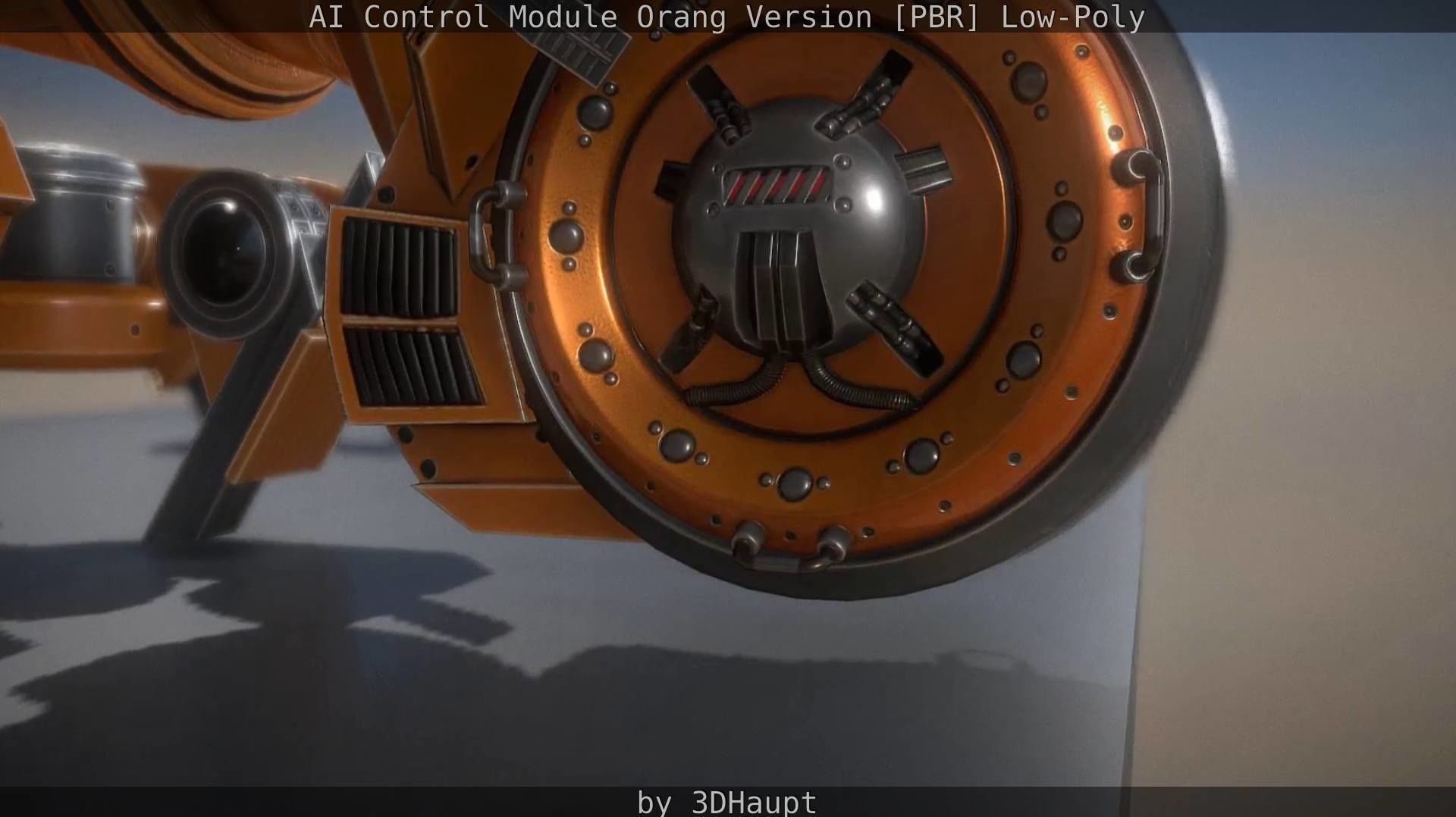 AI Control Module Orang Version Low-poly 3D model_88