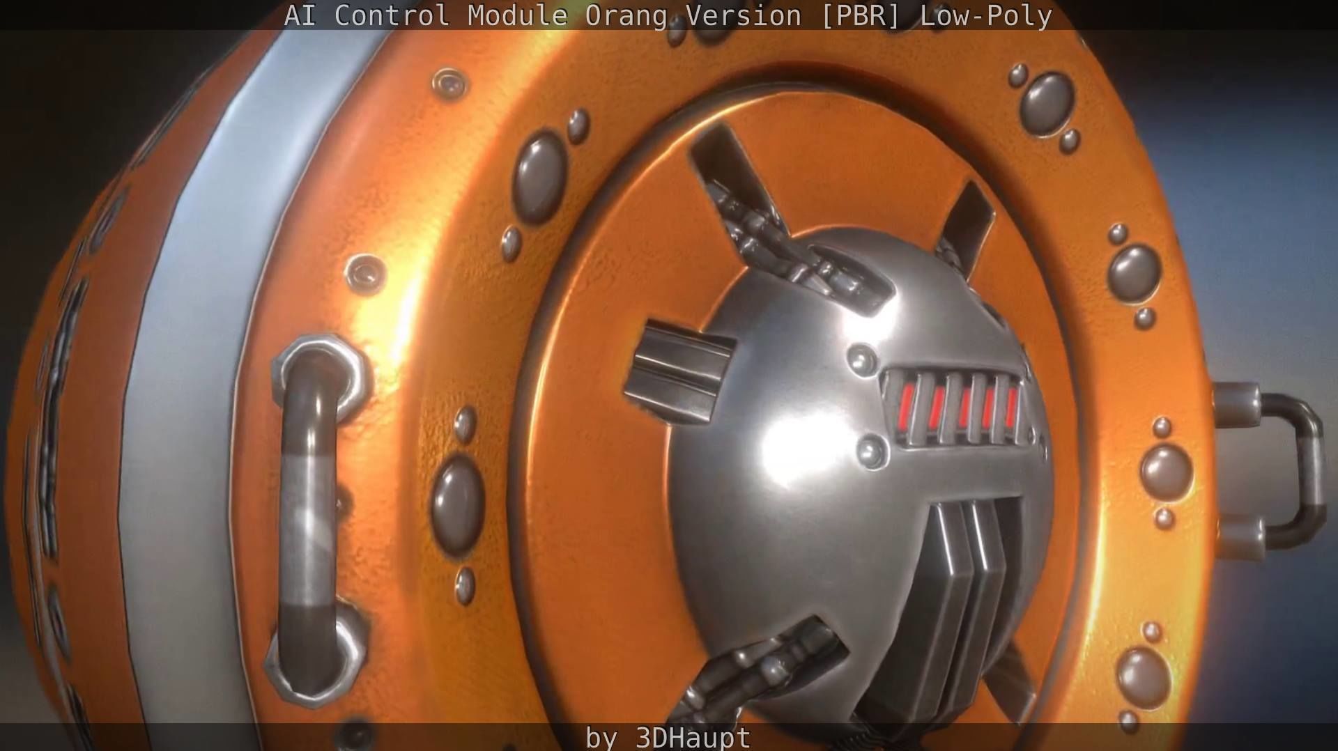 AI Control Module Orang Version Low-poly 3D model_27
