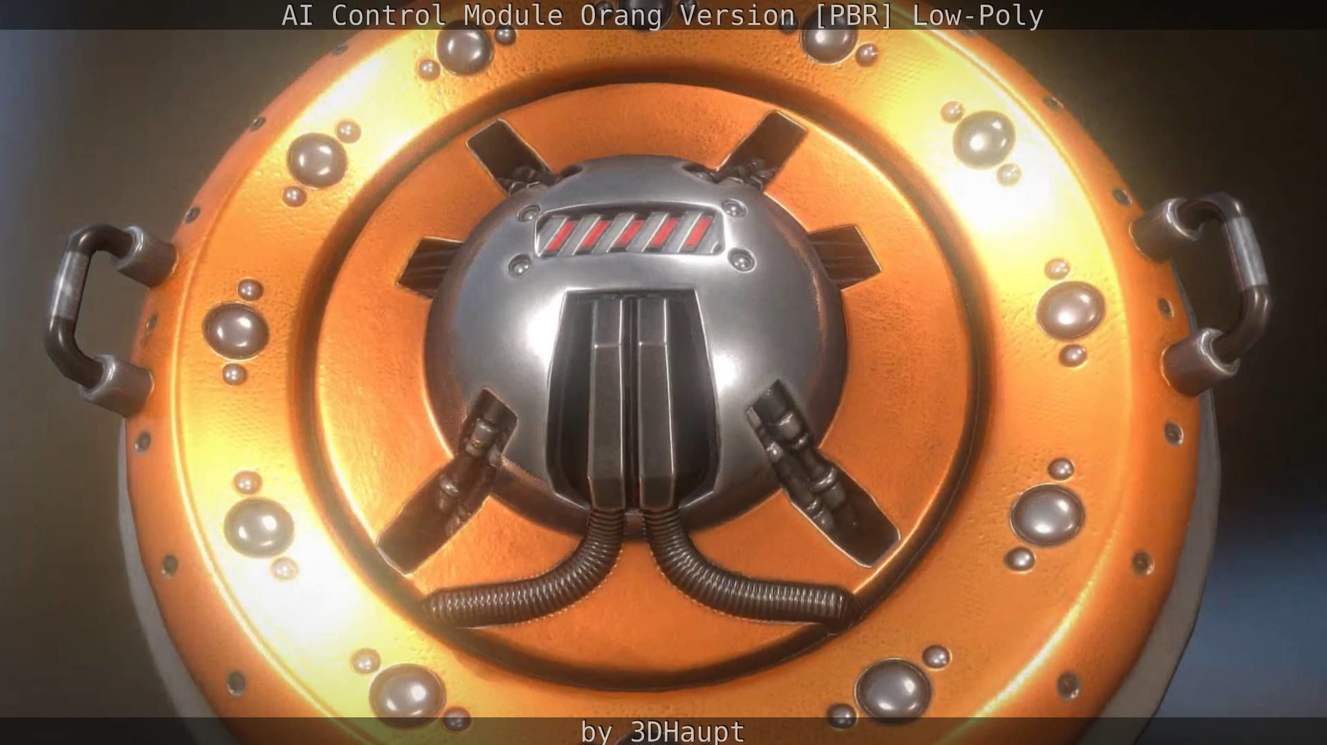 AI Control Module Orang Version Low-poly 3D model_25