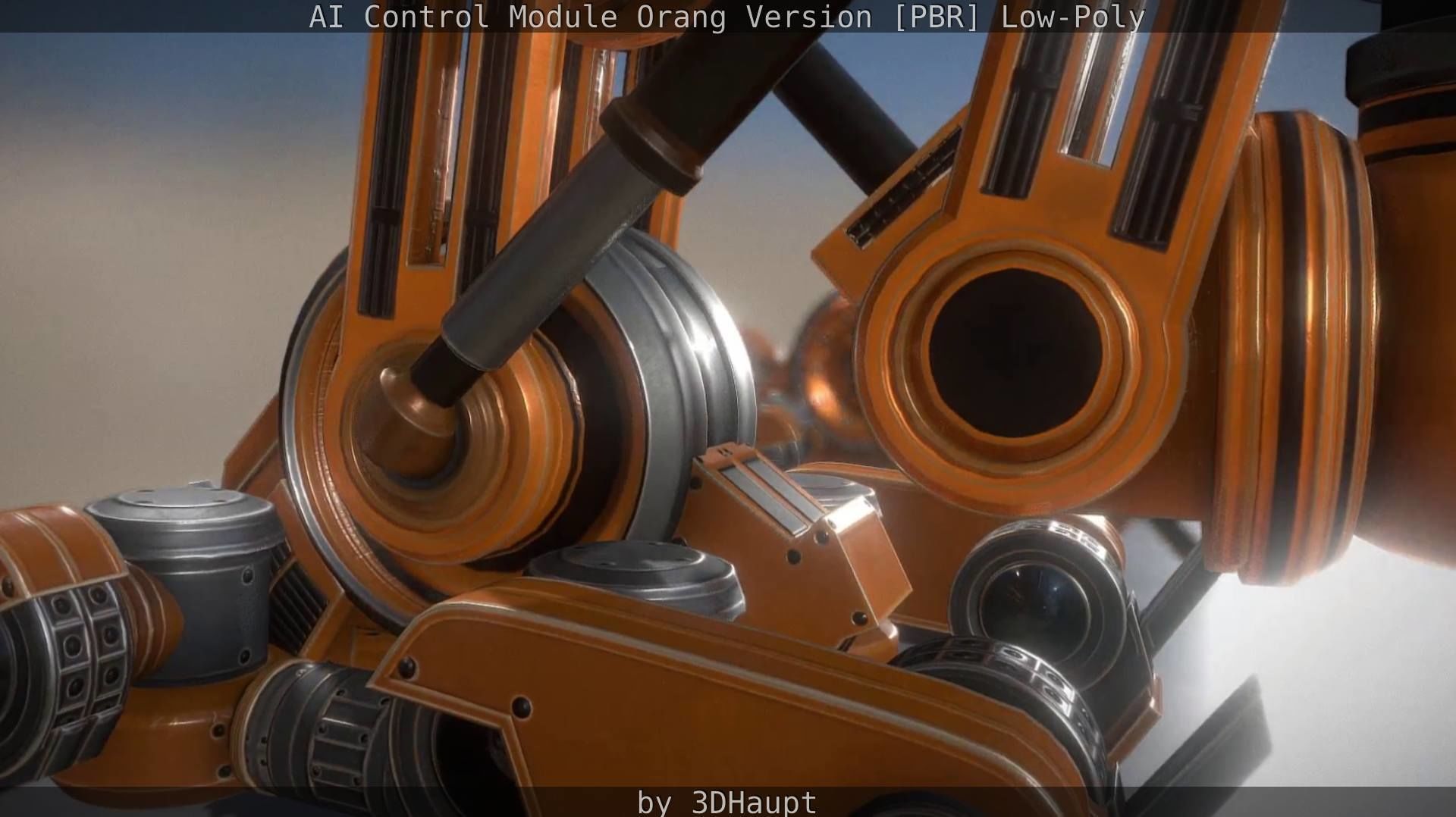 AI Control Module Orang Version Low-poly 3D model_86