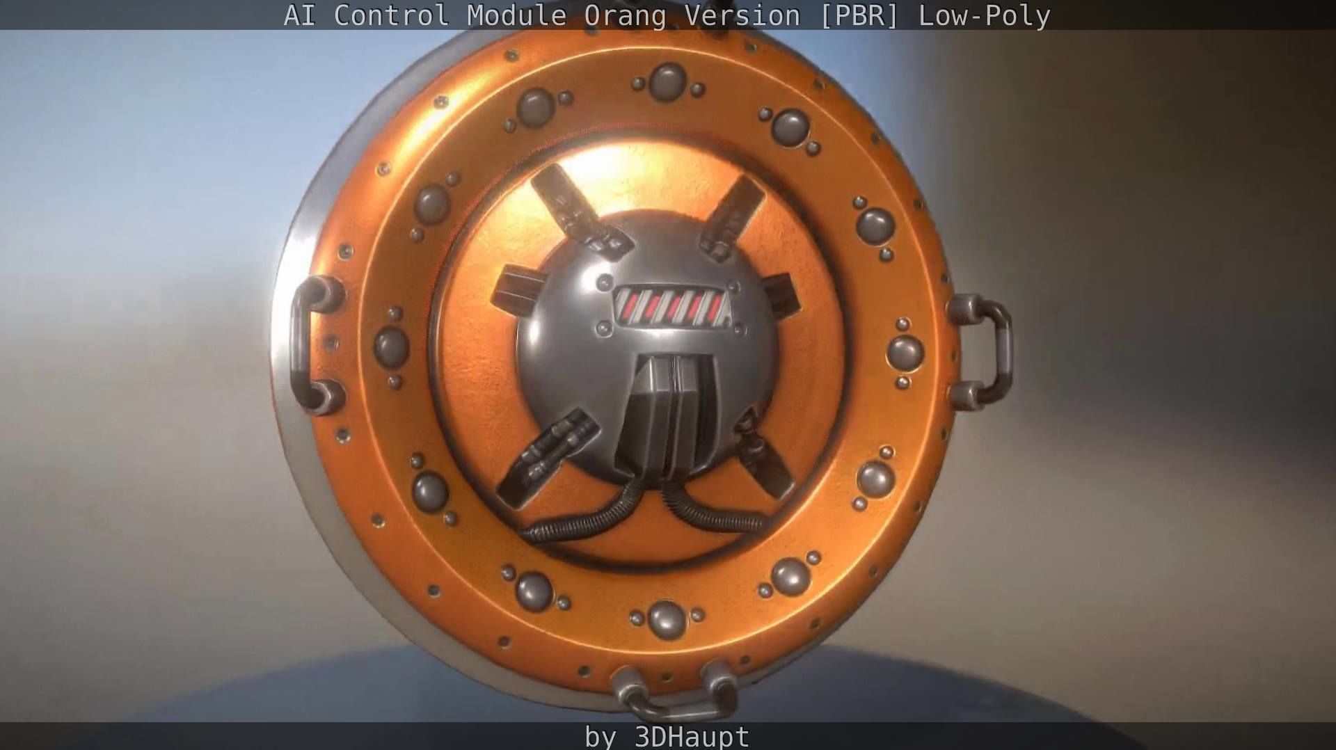 AI Control Module Orang Version Low-poly 3D model_76