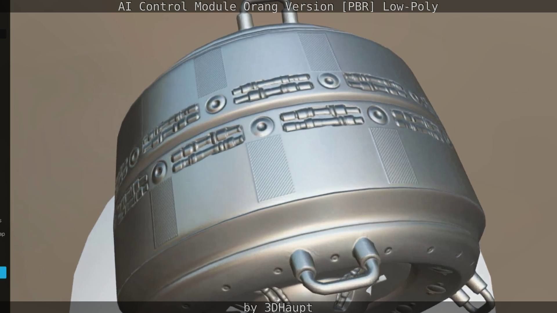 AI Control Module Orang Version Low-poly 3D model_60