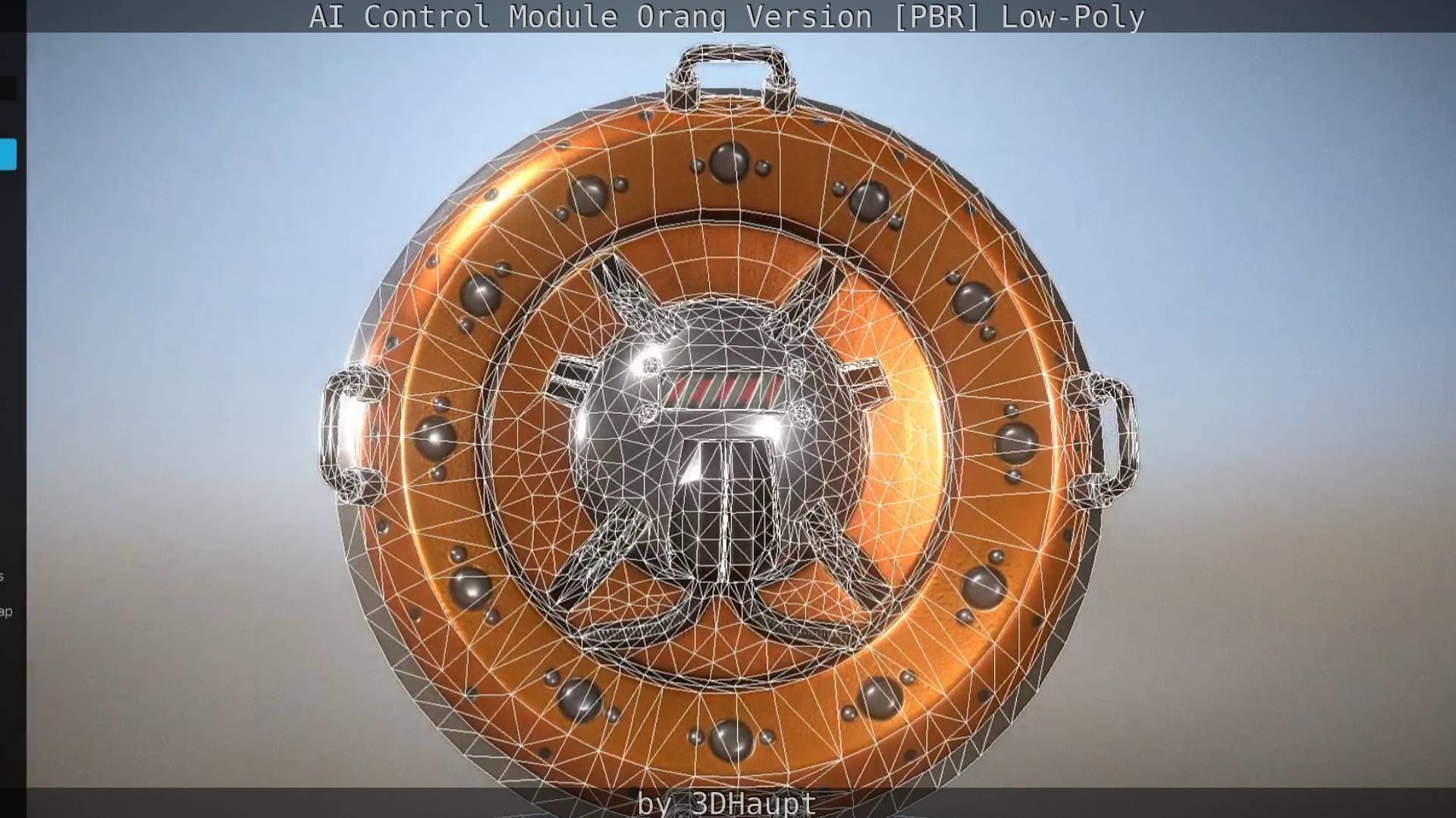 AI Control Module Orang Version Low-poly 3D model_47