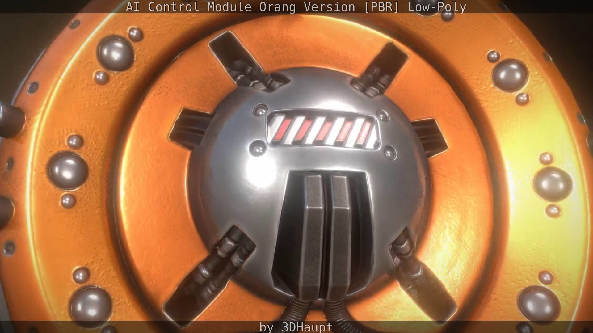AI Control Module Orang Version Low-poly 3D model_26