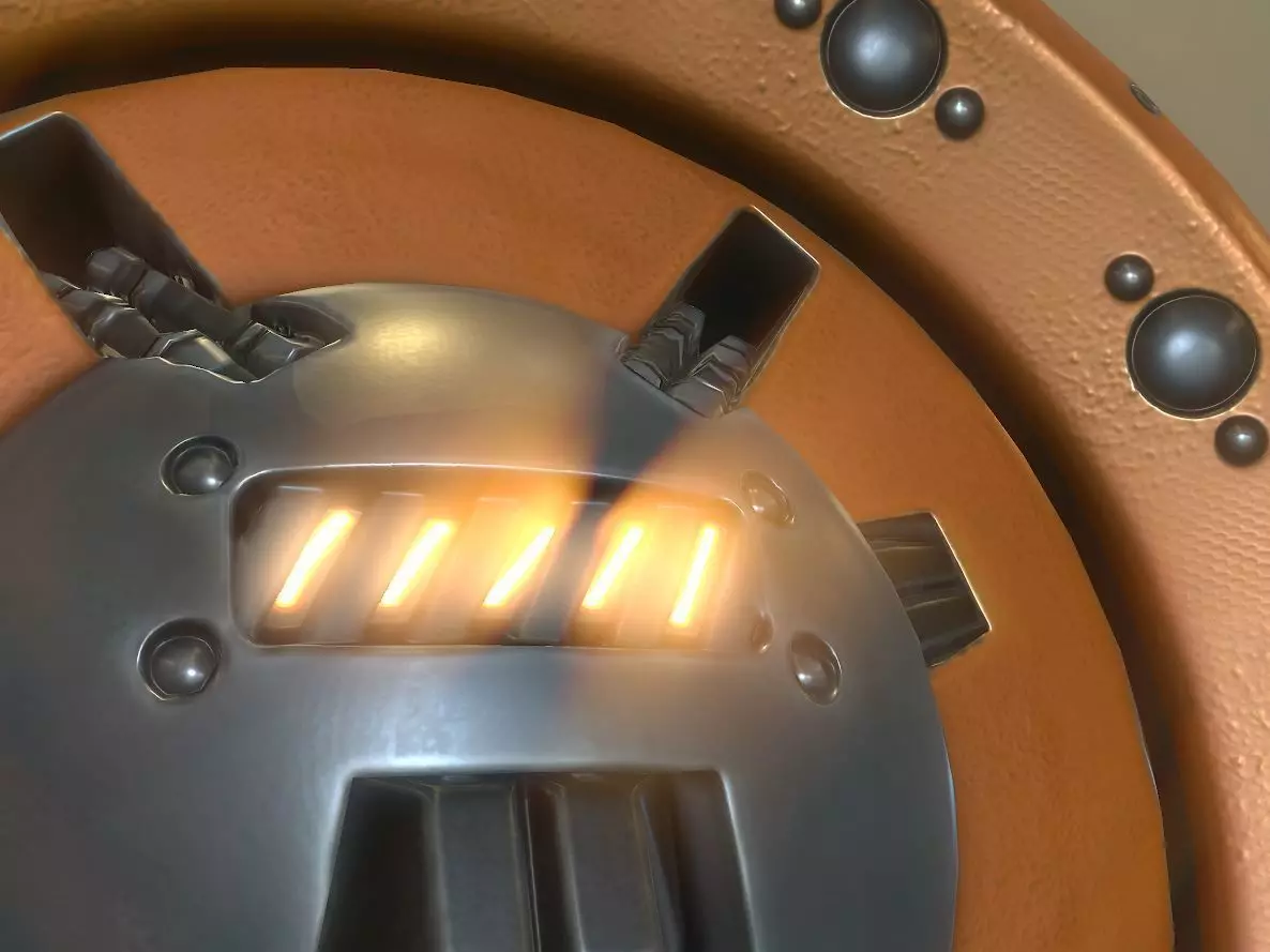 AI Control Module Orang Version Low-poly 3D model_0