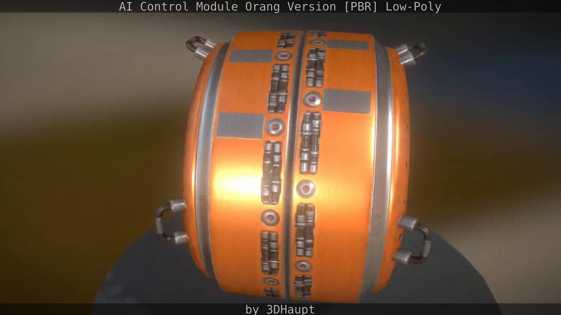 AI Control Module Orang Version Low-poly 3D model_77