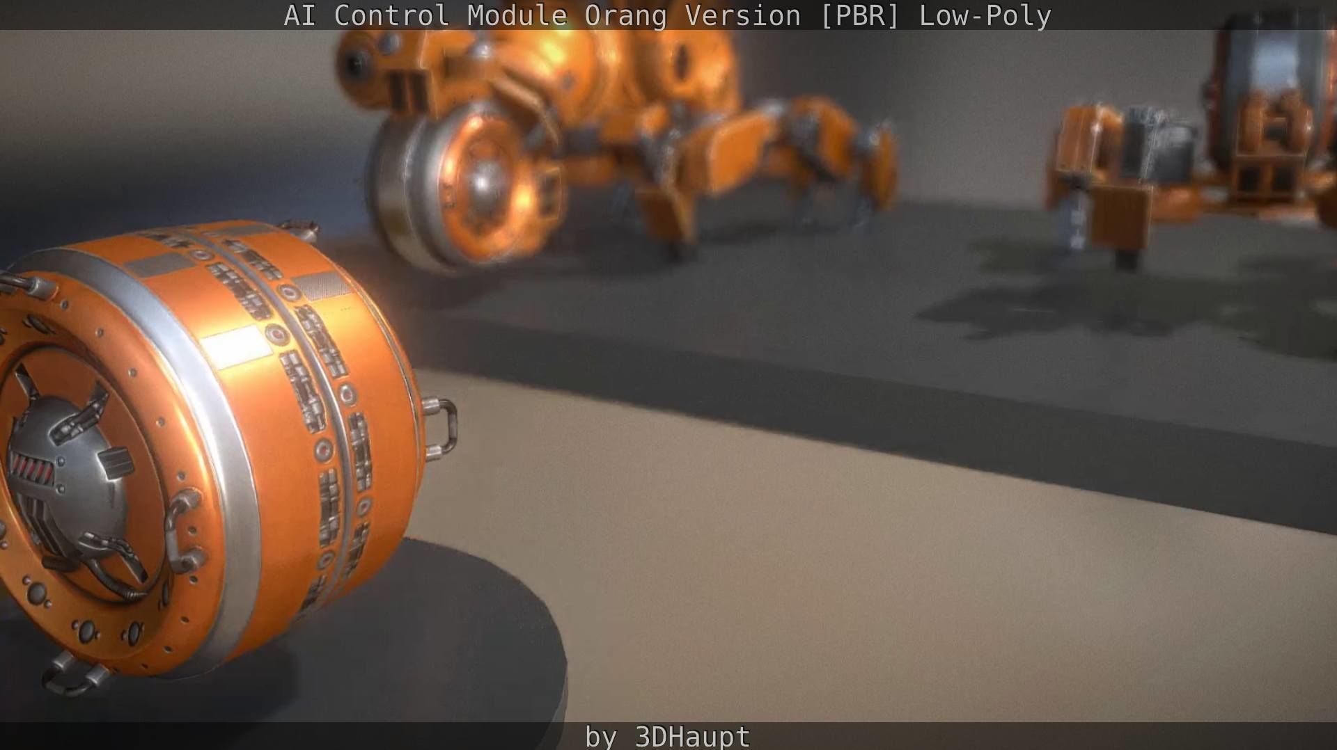 AI Control Module Orang Version Low-poly 3D model_78