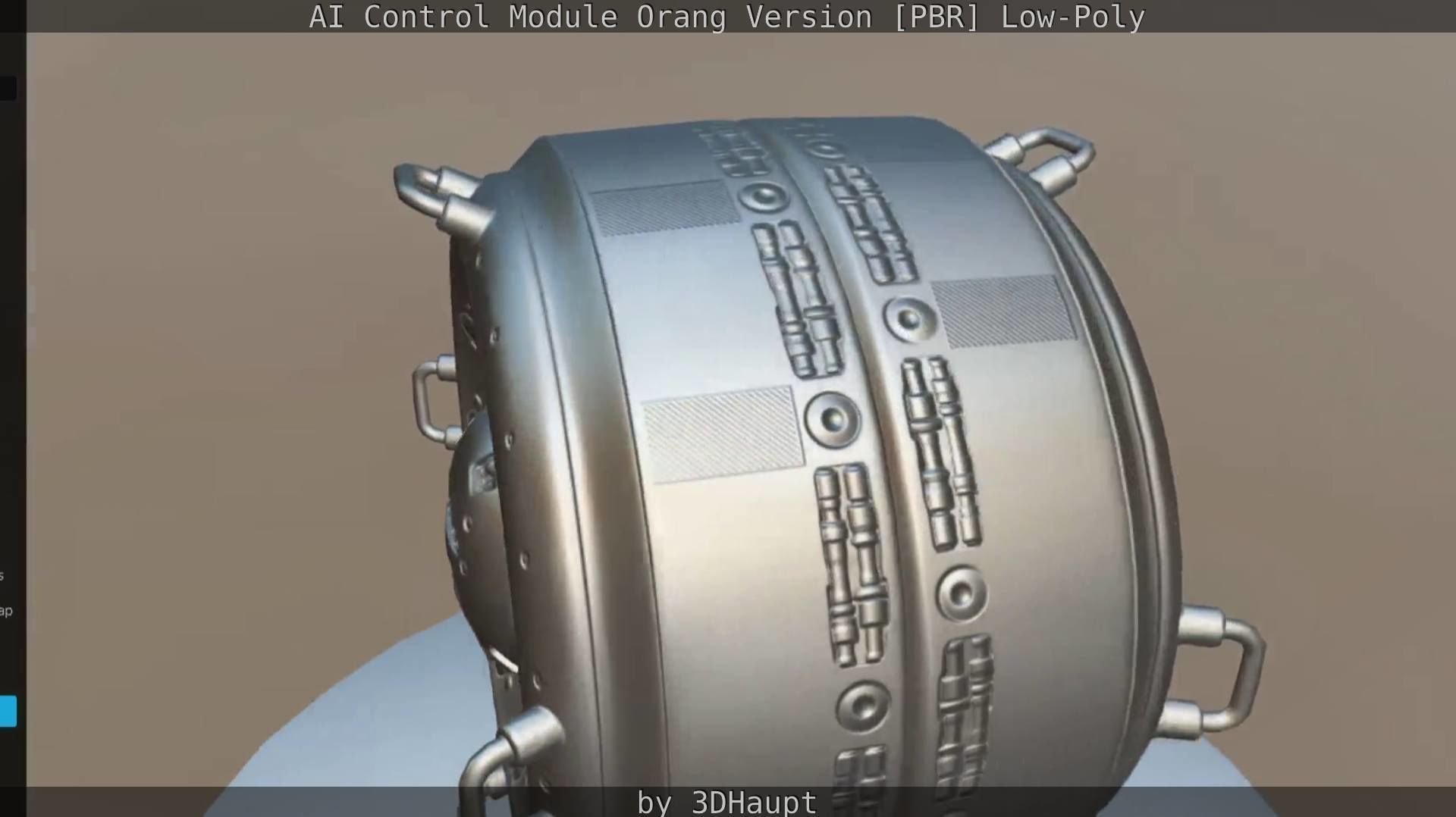 AI Control Module Orang Version Low-poly 3D model_58