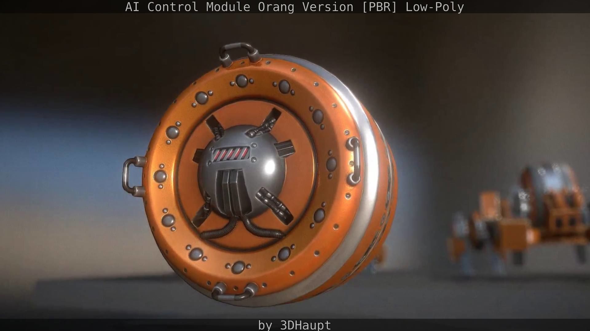 AI Control Module Orang Version Low-poly 3D model_37