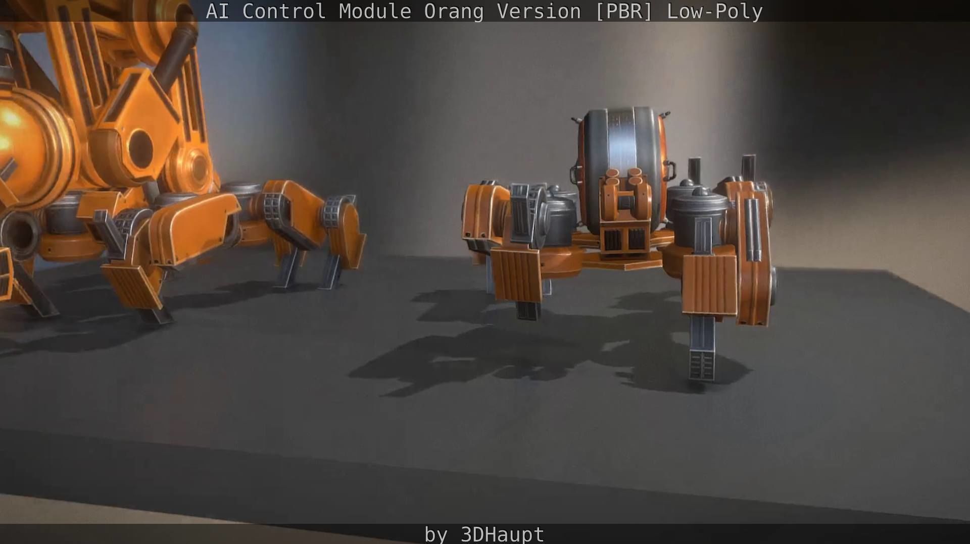 AI Control Module Orang Version Low-poly 3D model_79