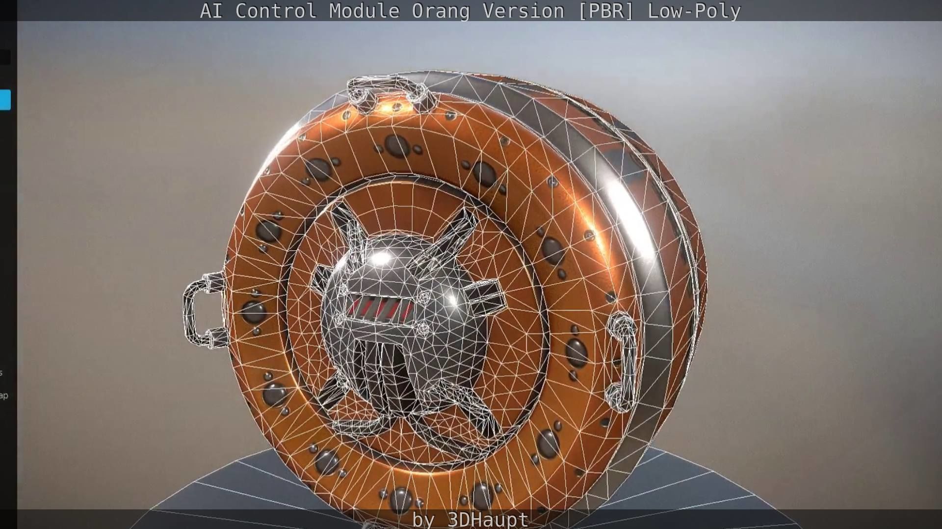 AI Control Module Orang Version Low-poly 3D model_46