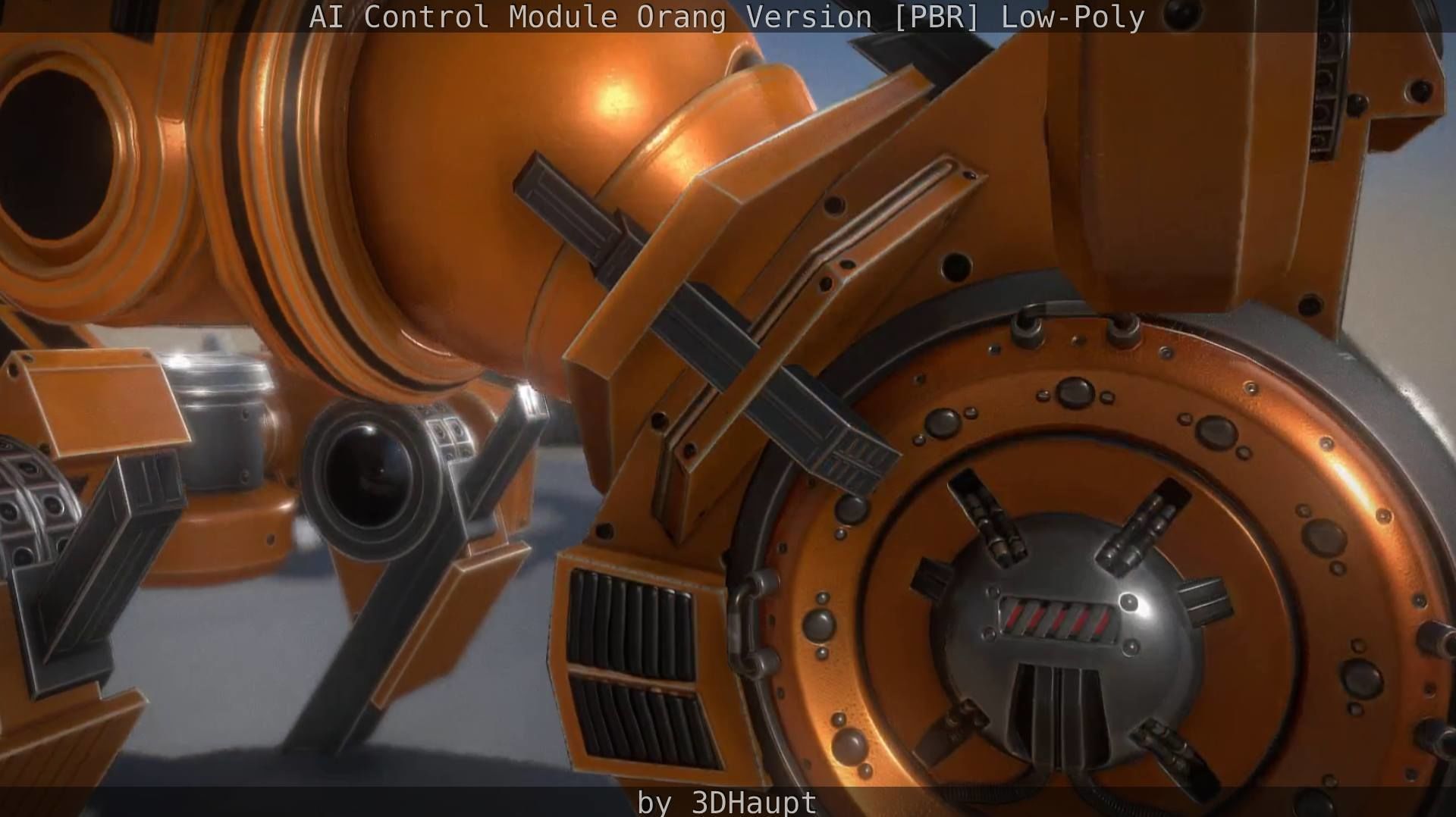 AI Control Module Orang Version Low-poly 3D model_87