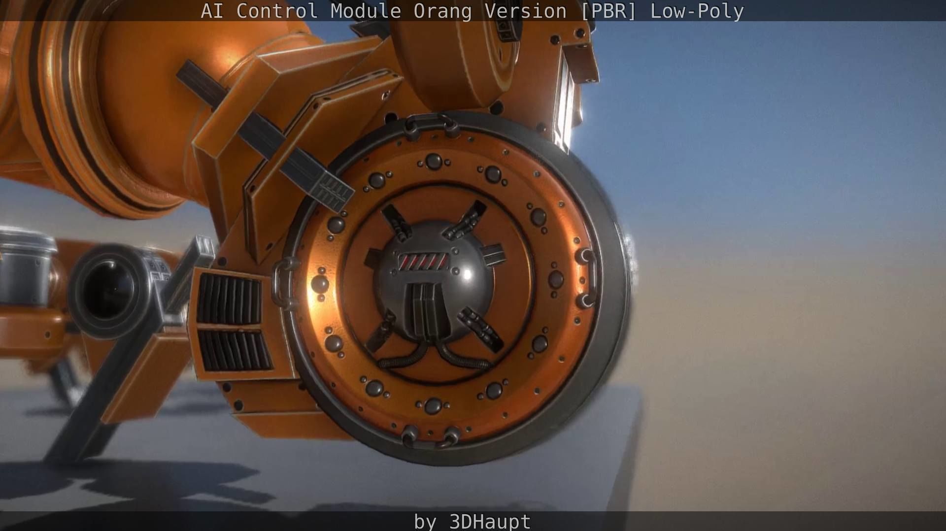 AI Control Module Orang Version Low-poly 3D model_90