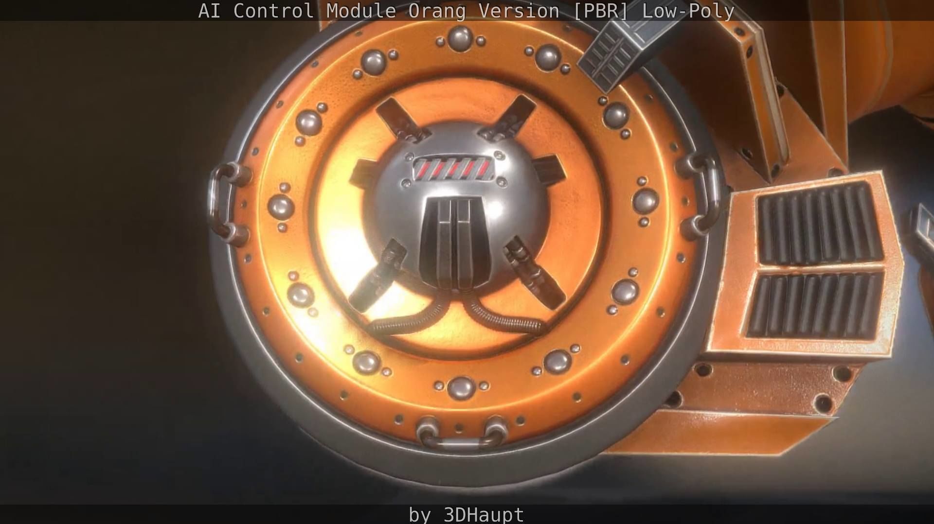 AI Control Module Orang Version Low-poly 3D model_93