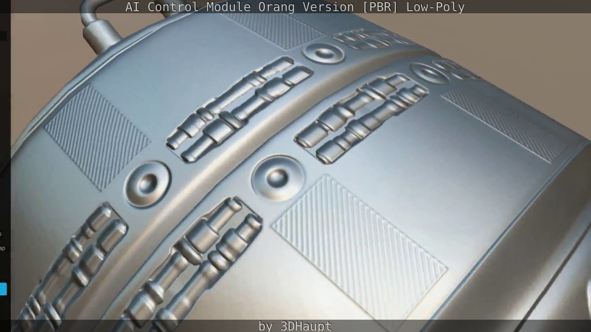AI Control Module Orang Version Low-poly 3D model_62
