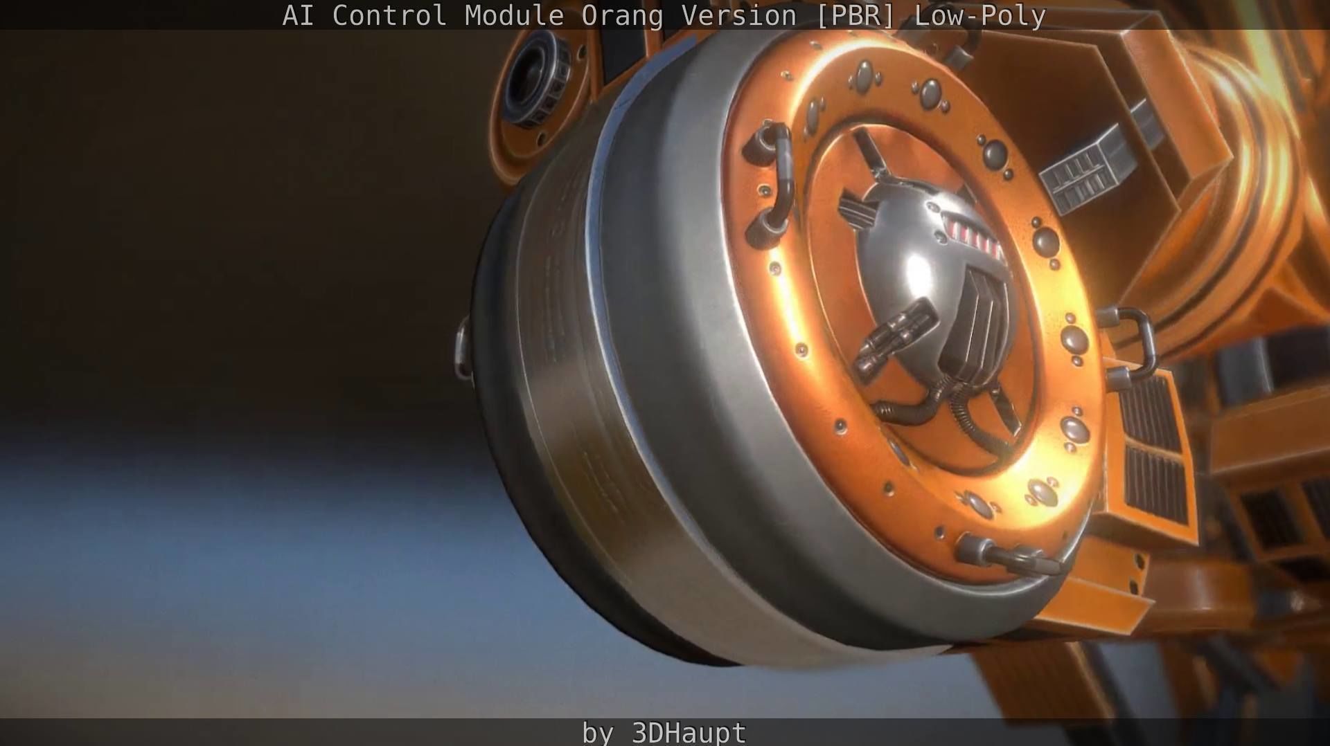 AI Control Module Orang Version Low-poly 3D model_92