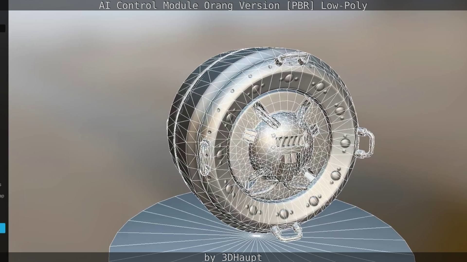 AI Control Module Orang Version Low-poly 3D model_56
