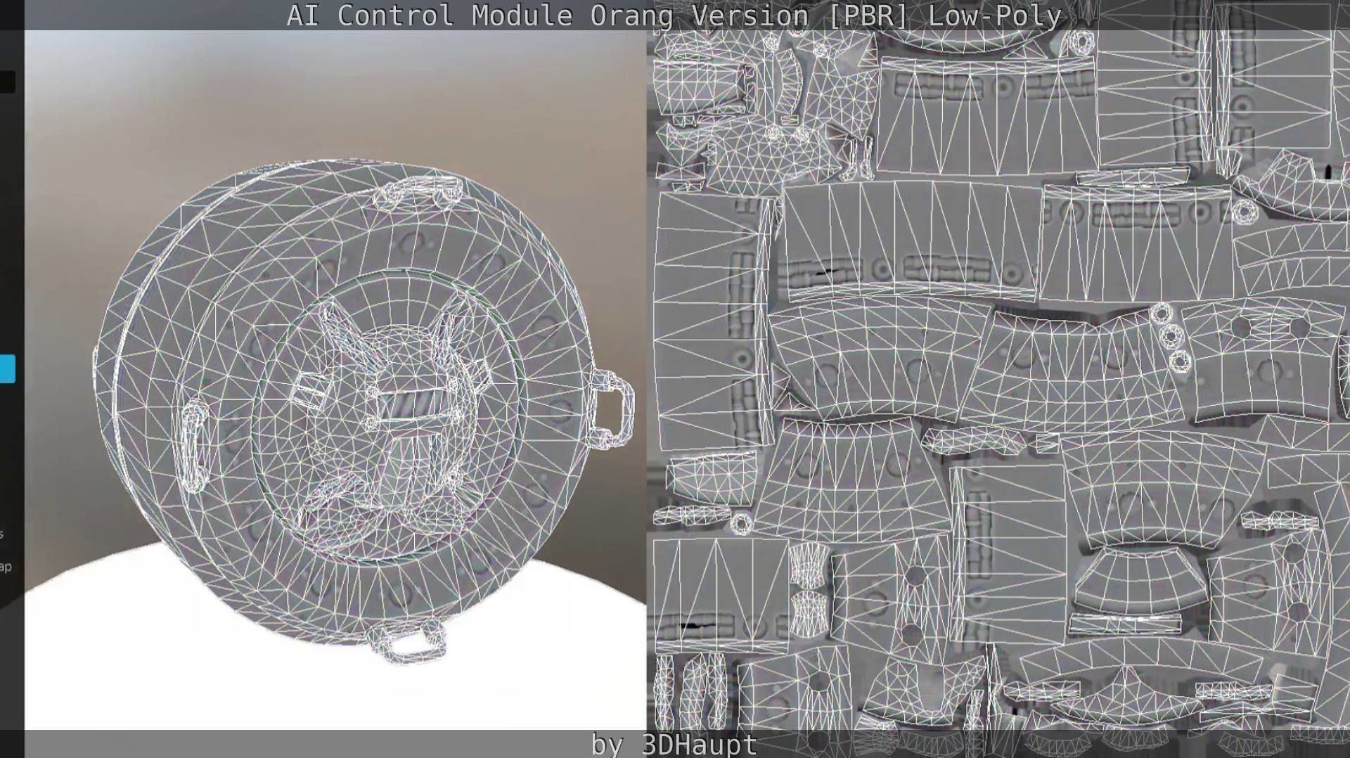 AI Control Module Orang Version Low-poly 3D model_54
