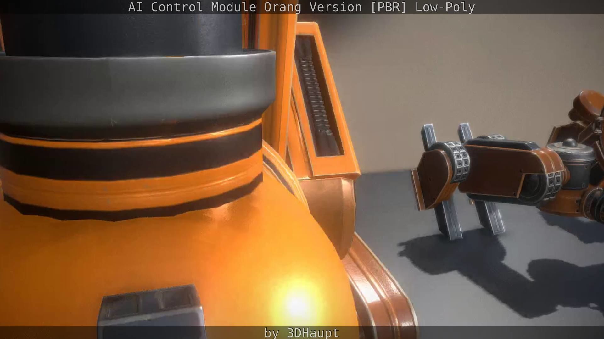 AI Control Module Orang Version Low-poly 3D model_85