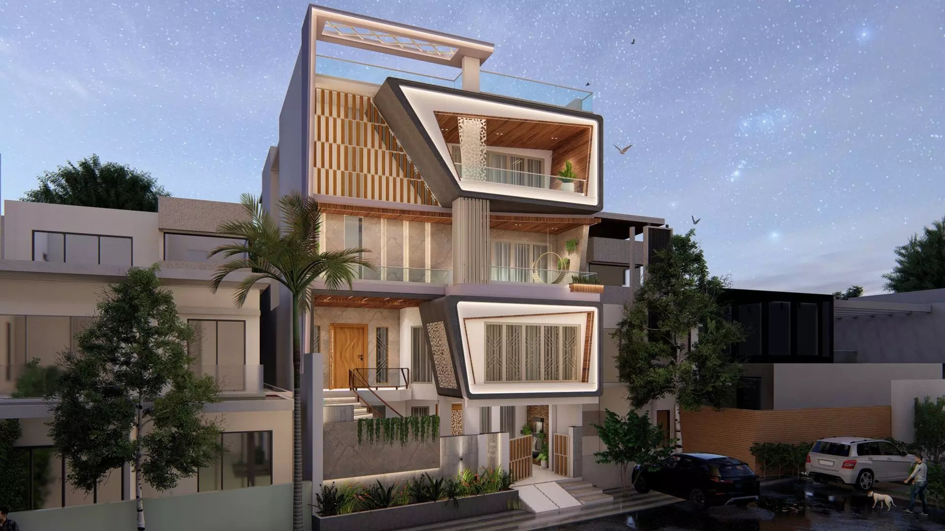 Bungalow Exterior Design 3D model