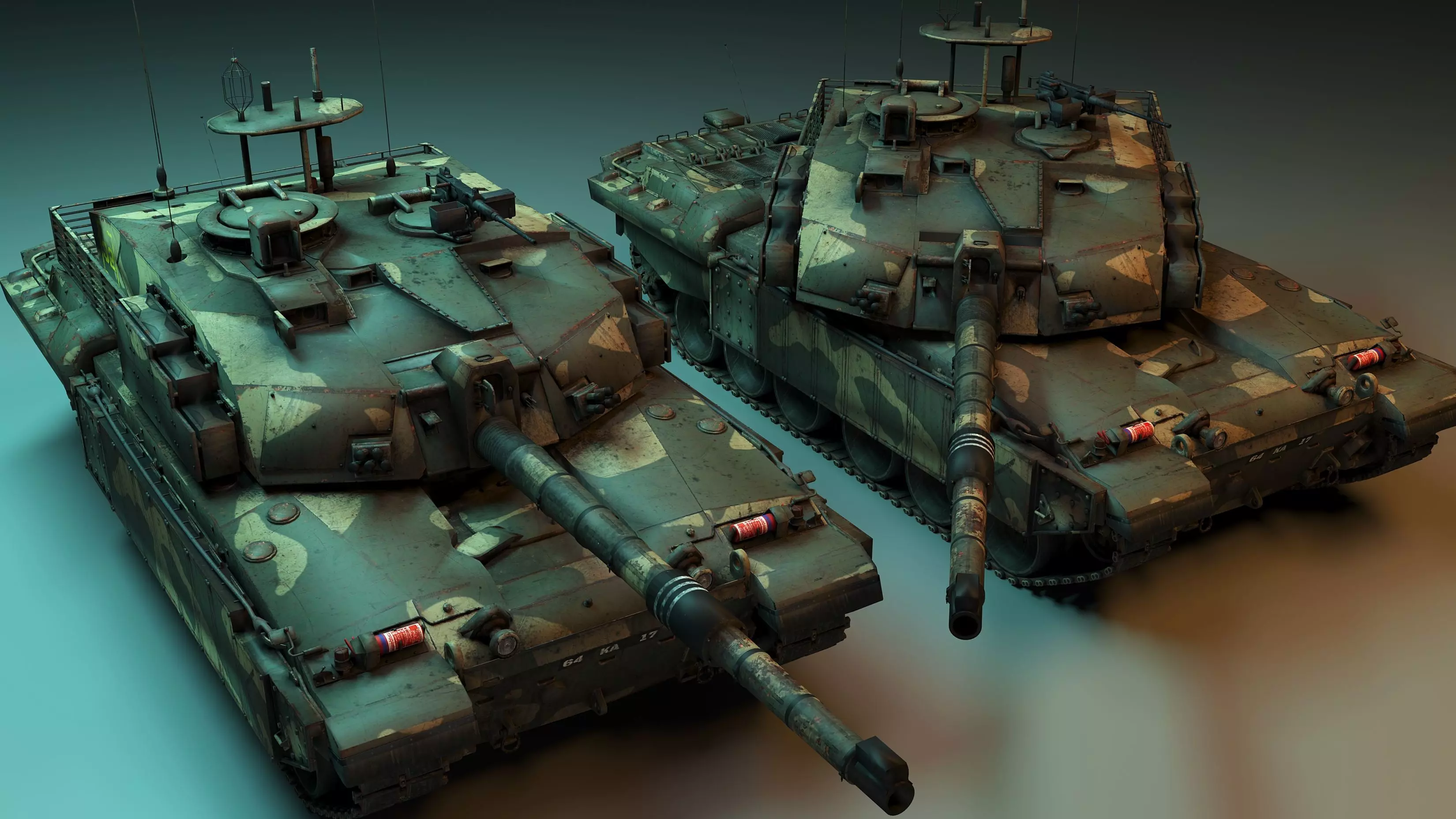 Modern Battle Tank Free 3D model