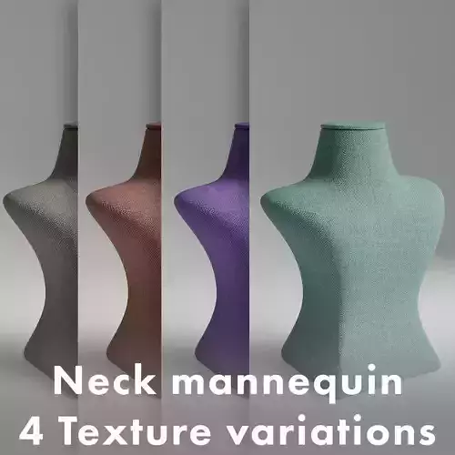 Jewelry female Neck Mannequin Display 