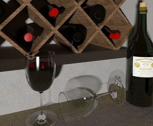 Wineglasses Free 3D model