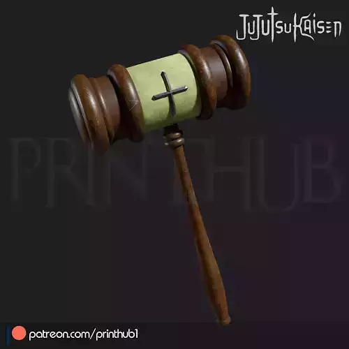 Gavel Hiromi Higuruma Jujutsu Kaisen S03 Inspired Cosplay STL