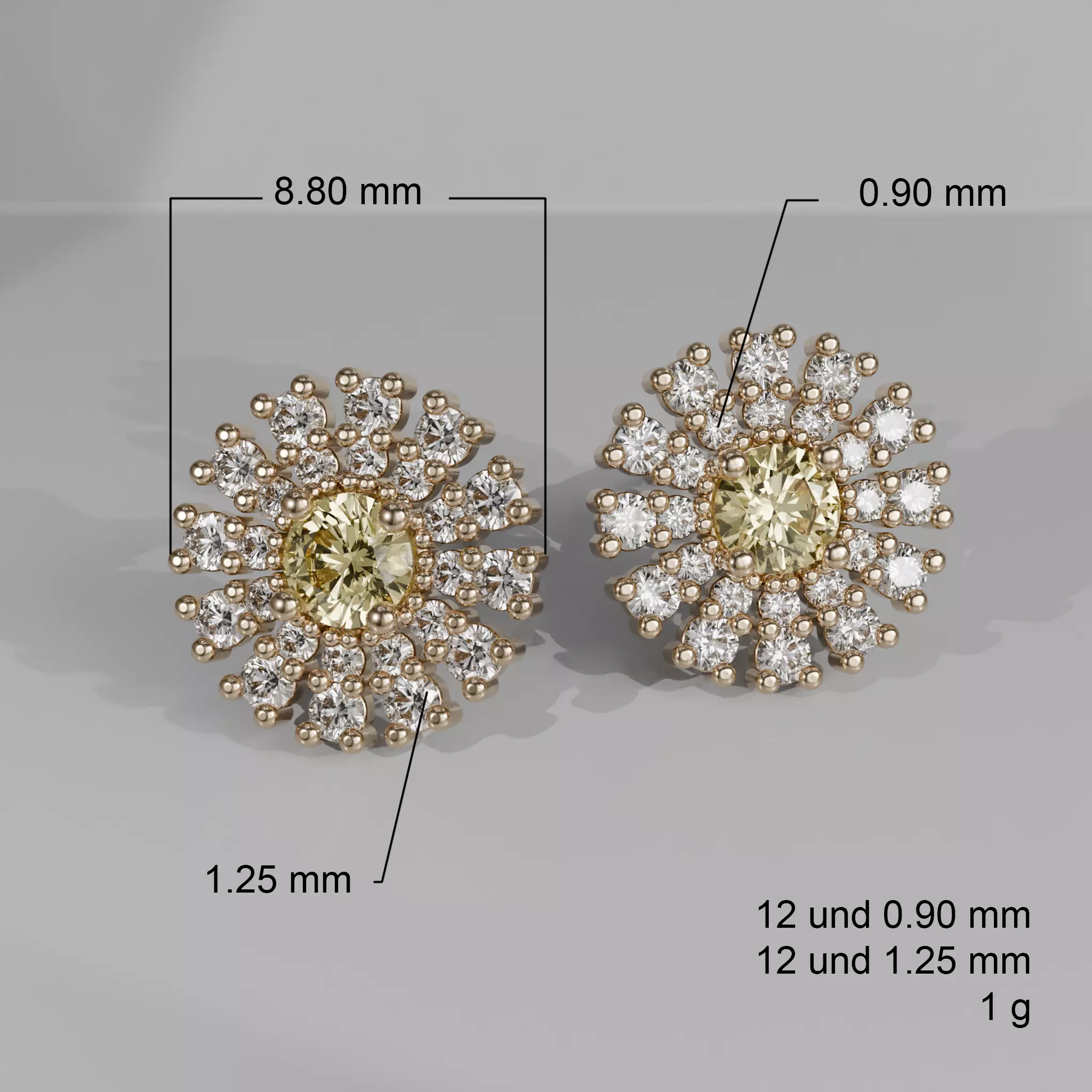 MARGARITA EARRINGS 3D print model