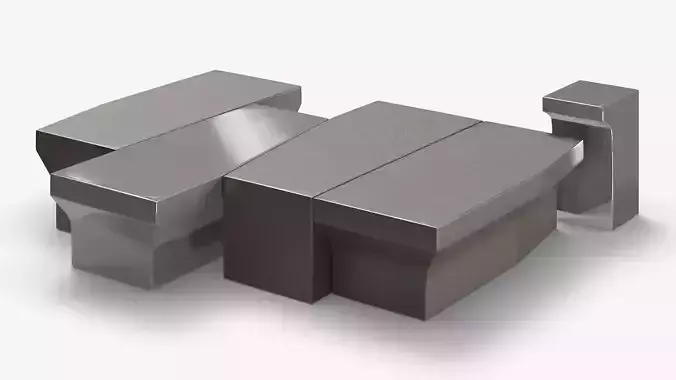 Joan Coffee Tables by Poliform 3D model 3