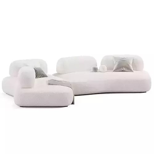 CURVE Sofa By Art Nova Low-poly 3D model 5
