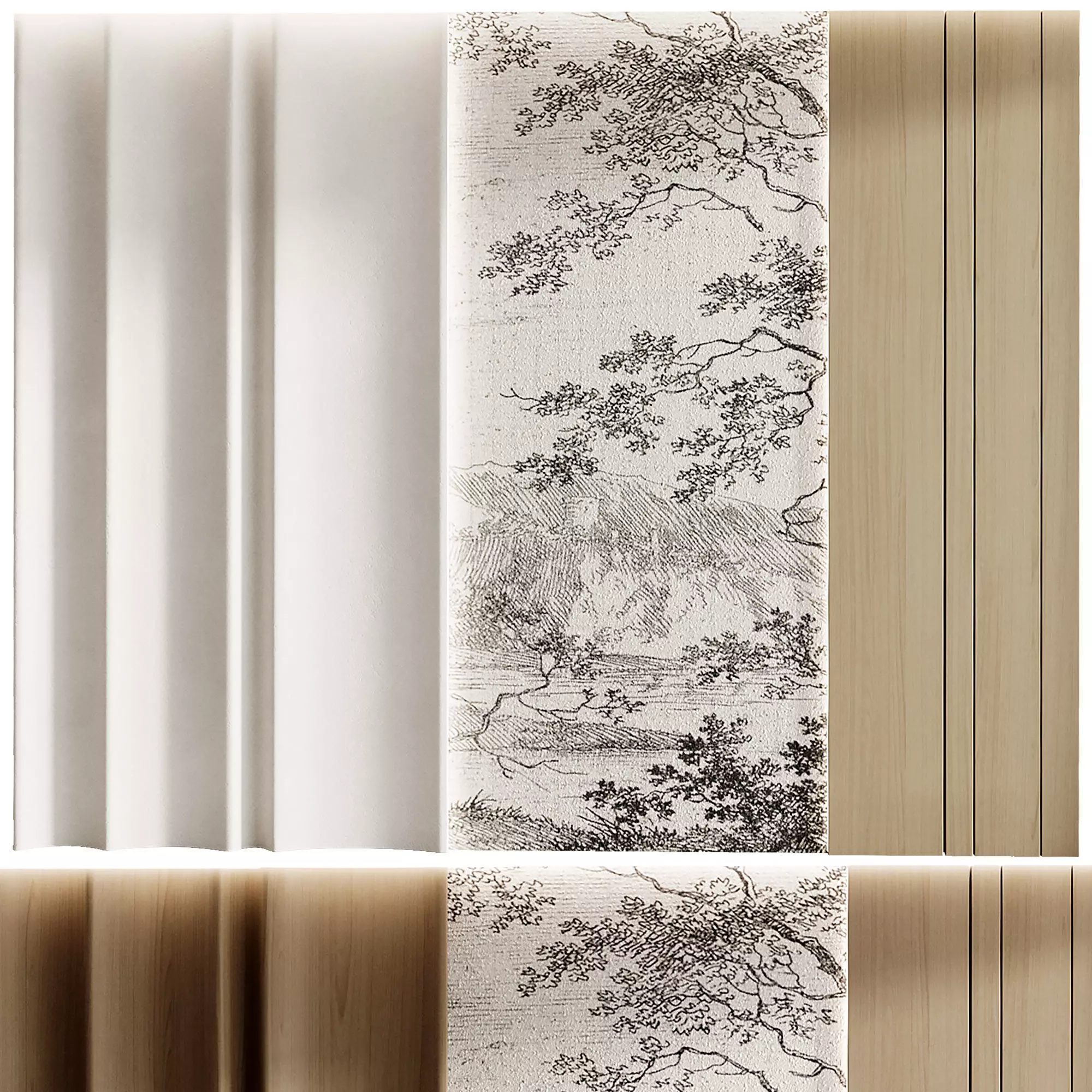 Wall Panel 06 Low-poly 3D model