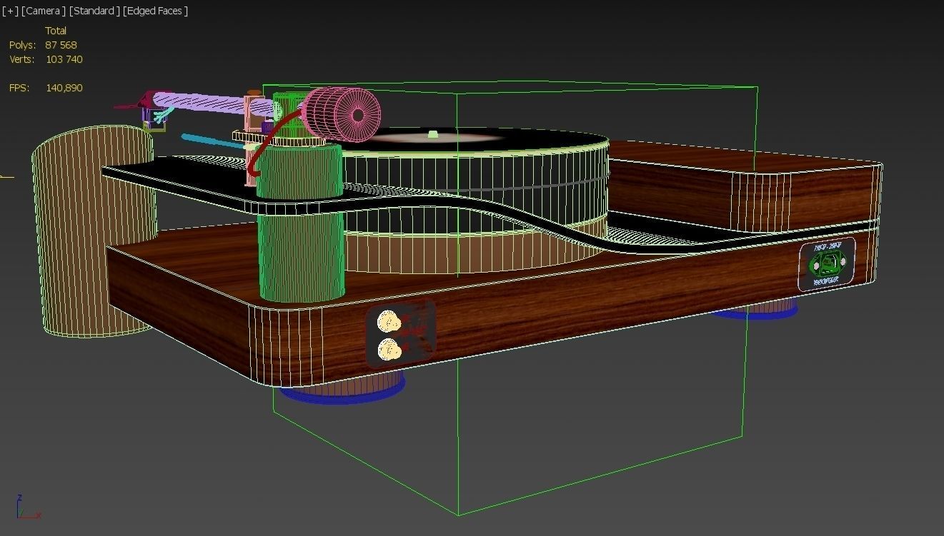 Turntable 3D model_7