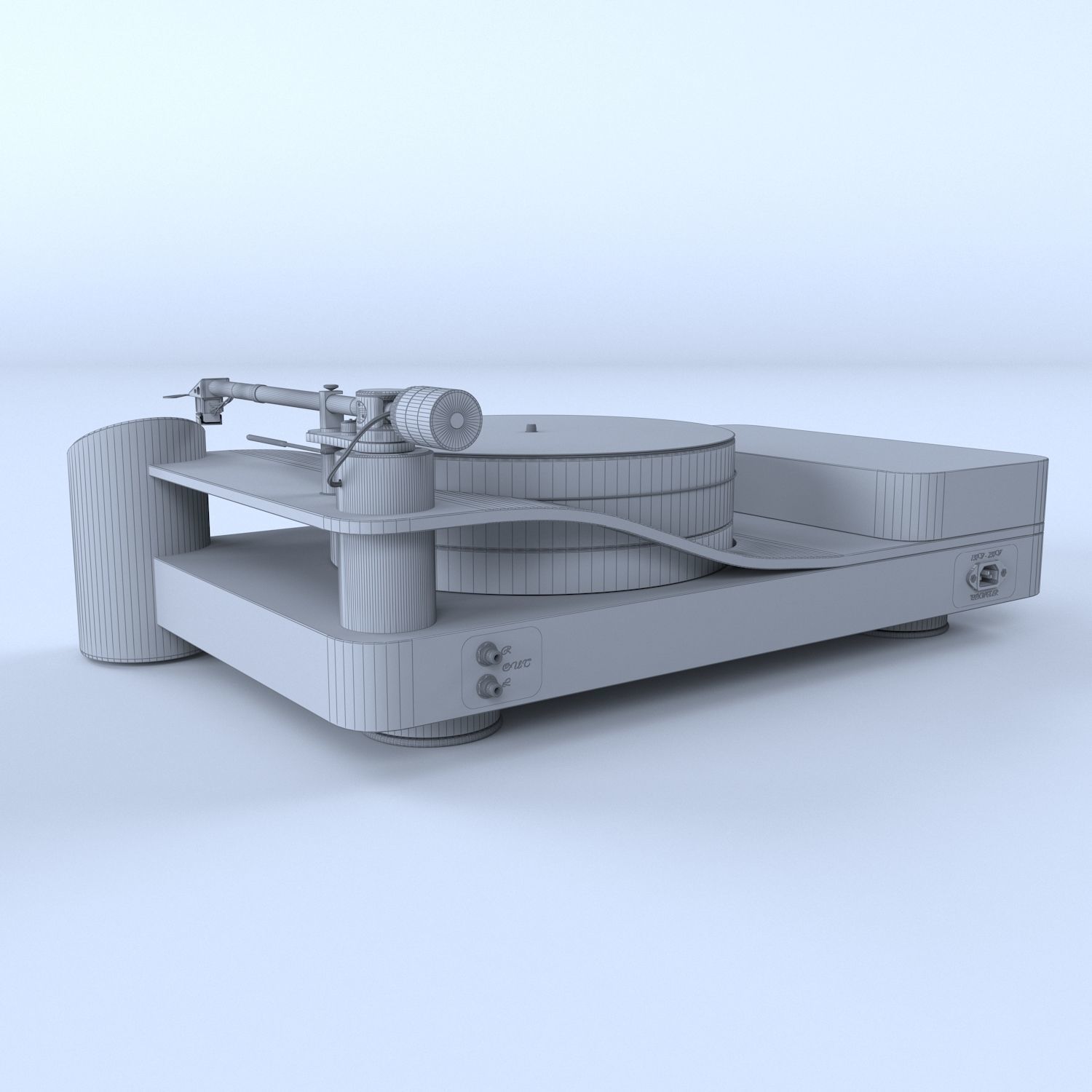 Turntable 3D model_4