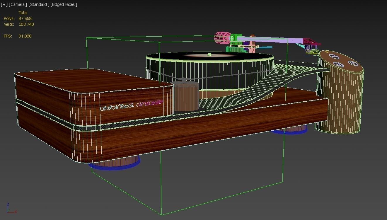 Turntable 3D model_6
