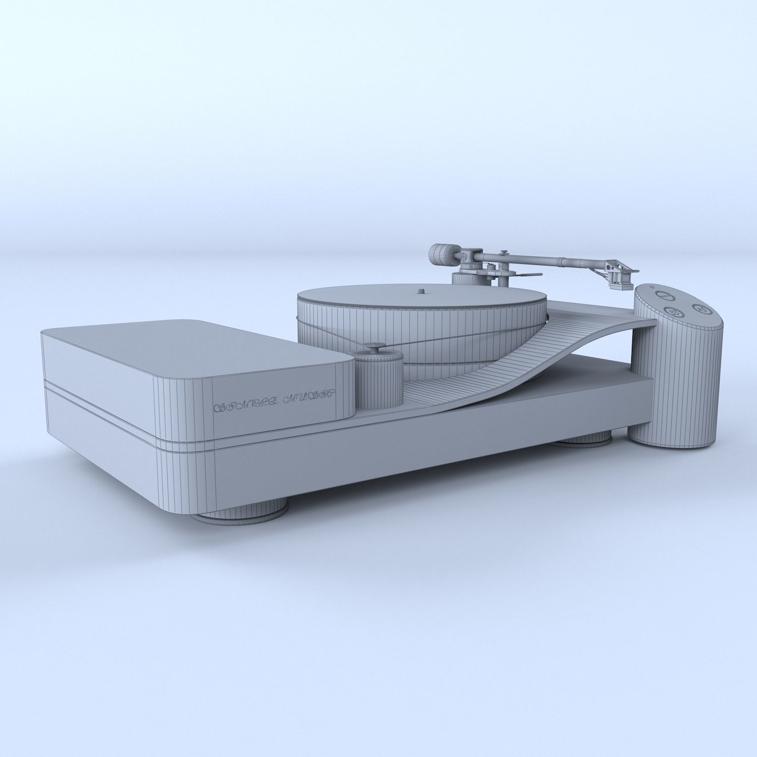 Turntable 3D model_2