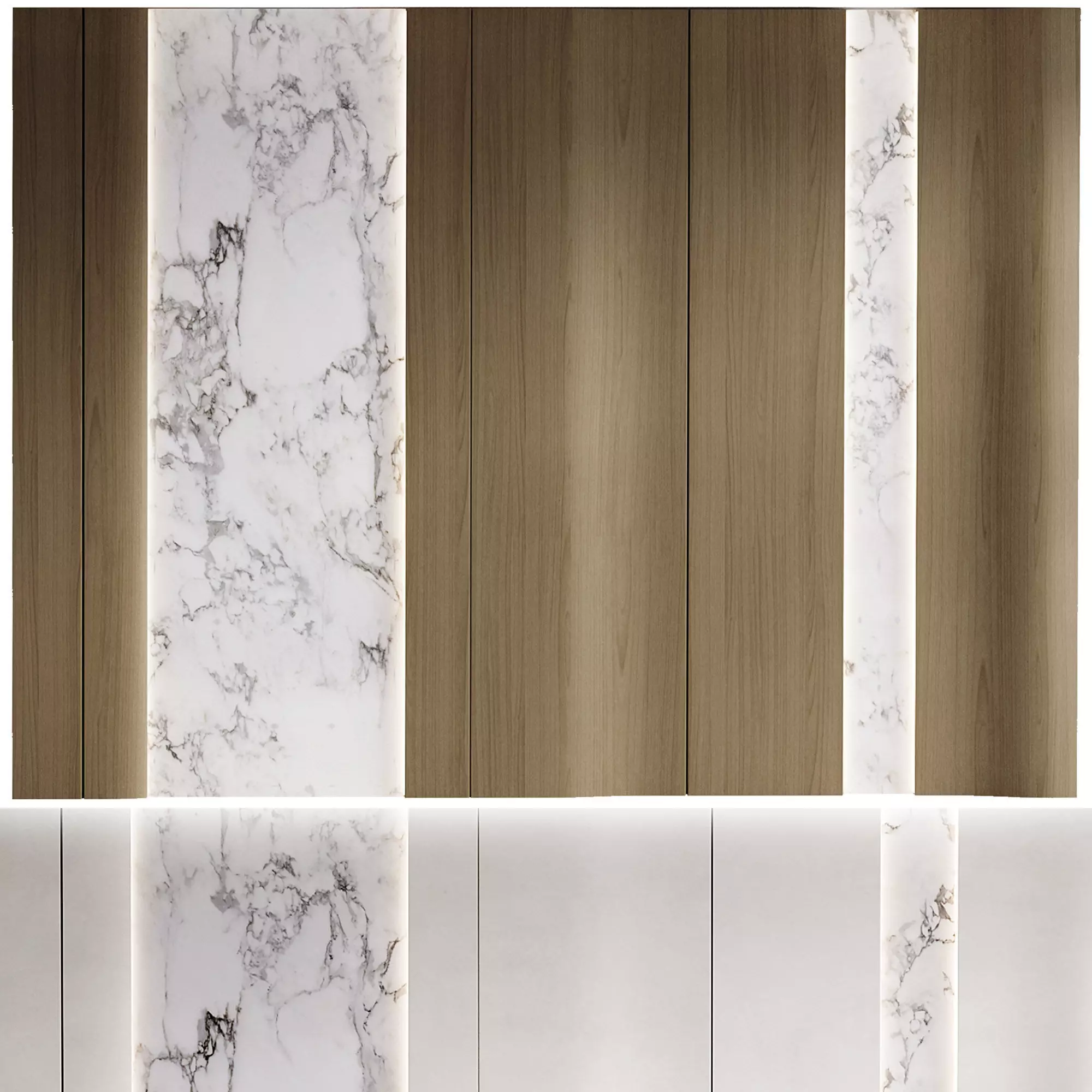 Wall Panel 02 Low-poly 3D model