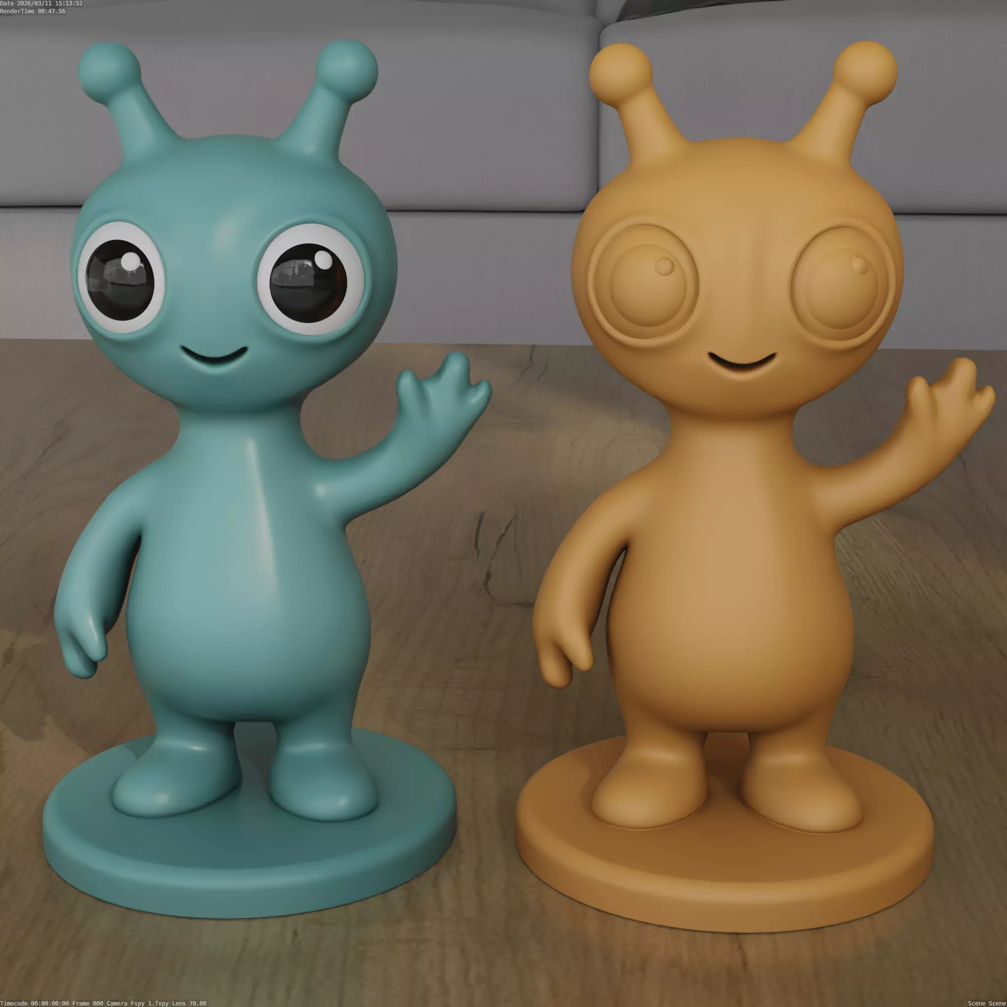 Cute Alien Desk Companion 3D Print Model STL 3D print model