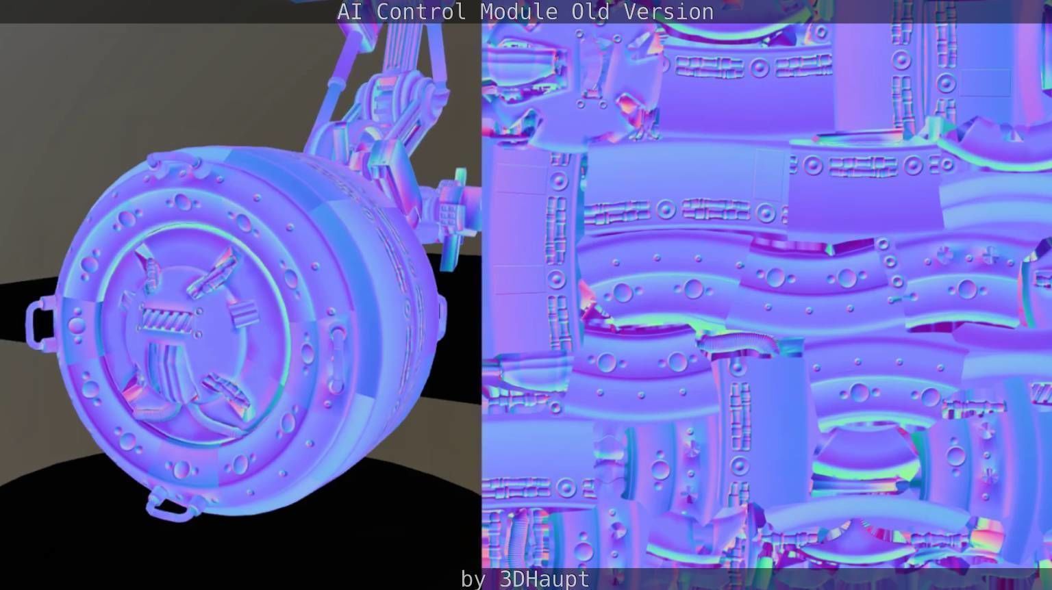 AI Control Module Old Version Low-poly 3D model_42