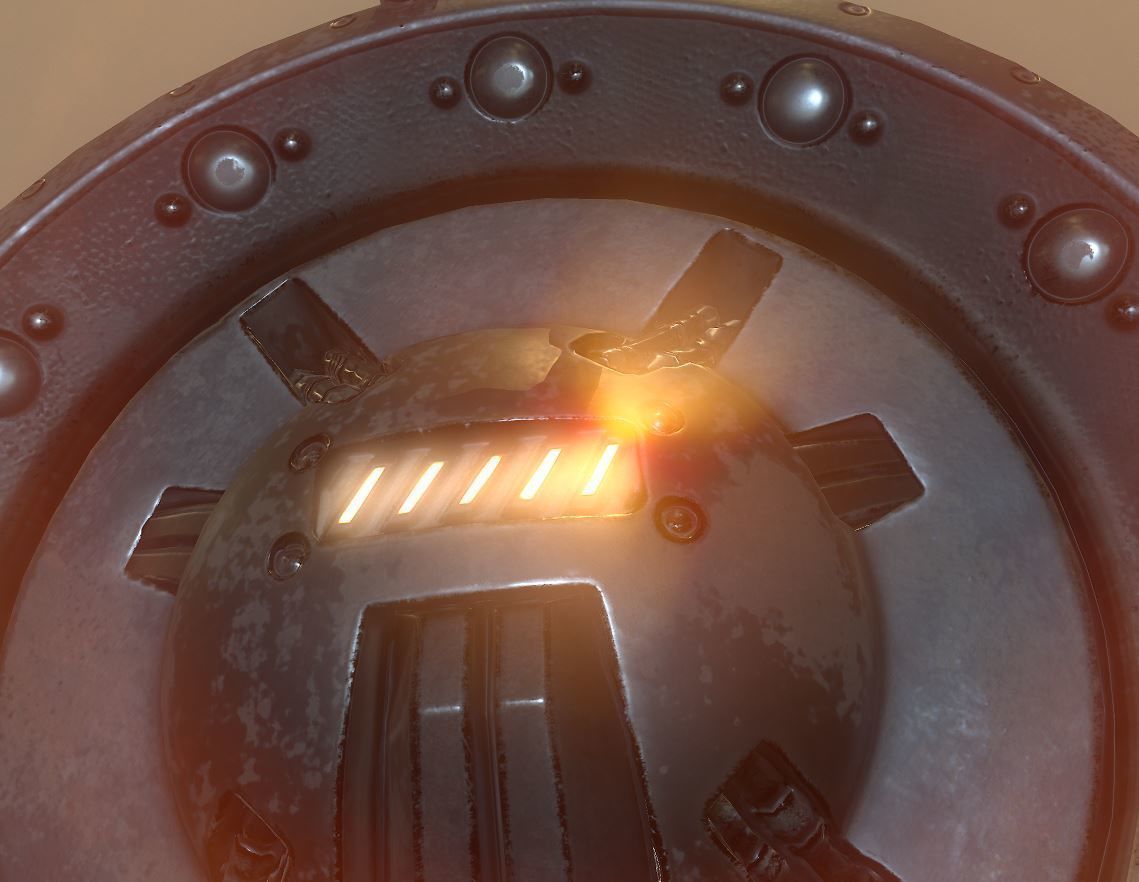 AI Control Module Old Version Low-poly 3D model_10