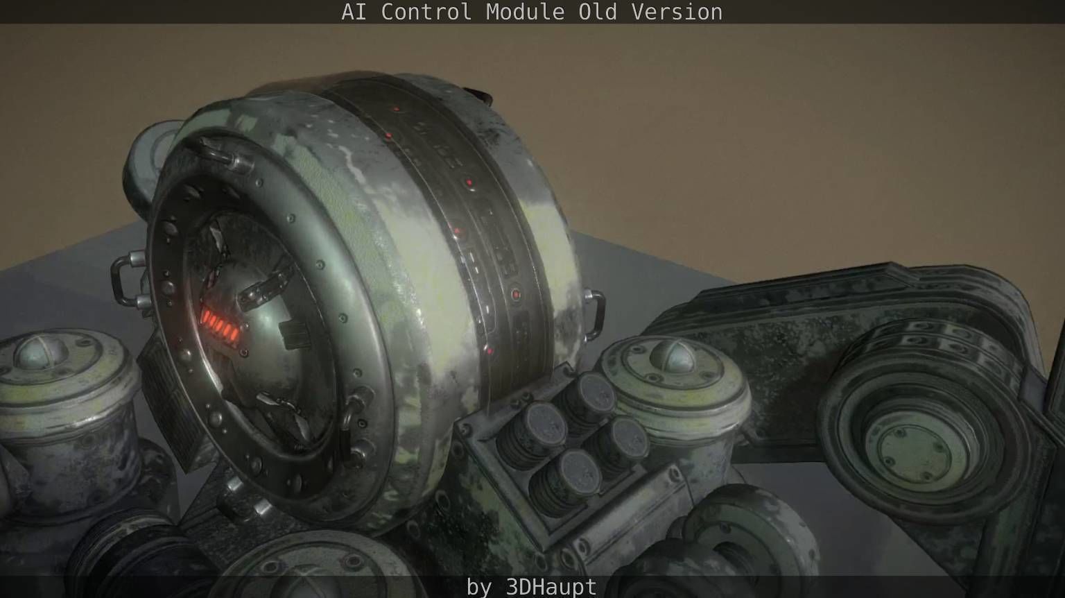 AI Control Module Old Version Low-poly 3D model_50