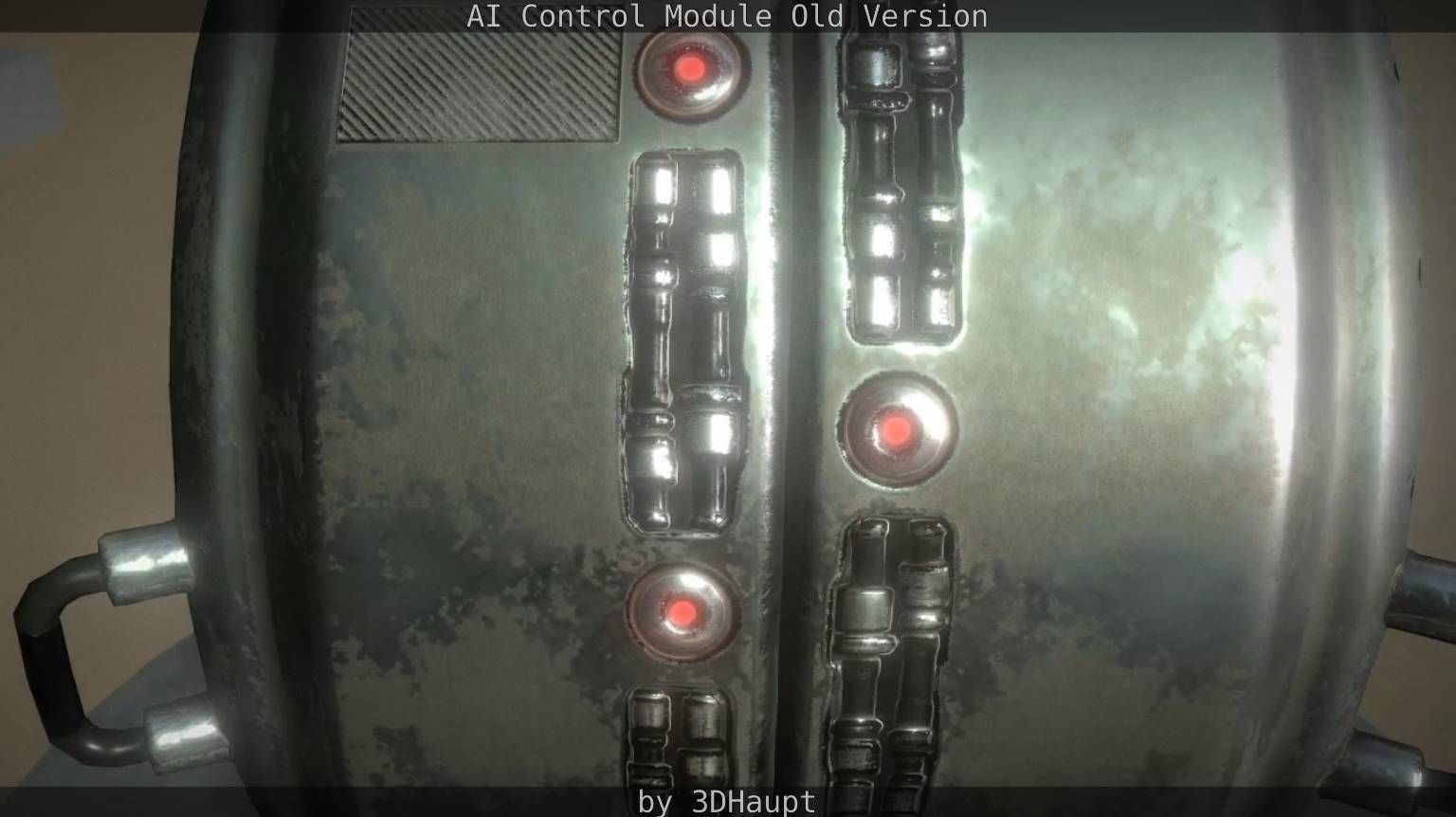 AI Control Module Old Version Low-poly 3D model_24