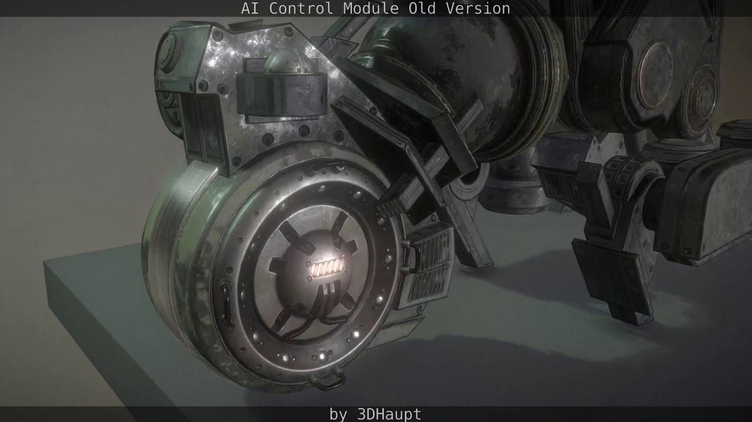 AI Control Module Old Version Low-poly 3D model_56