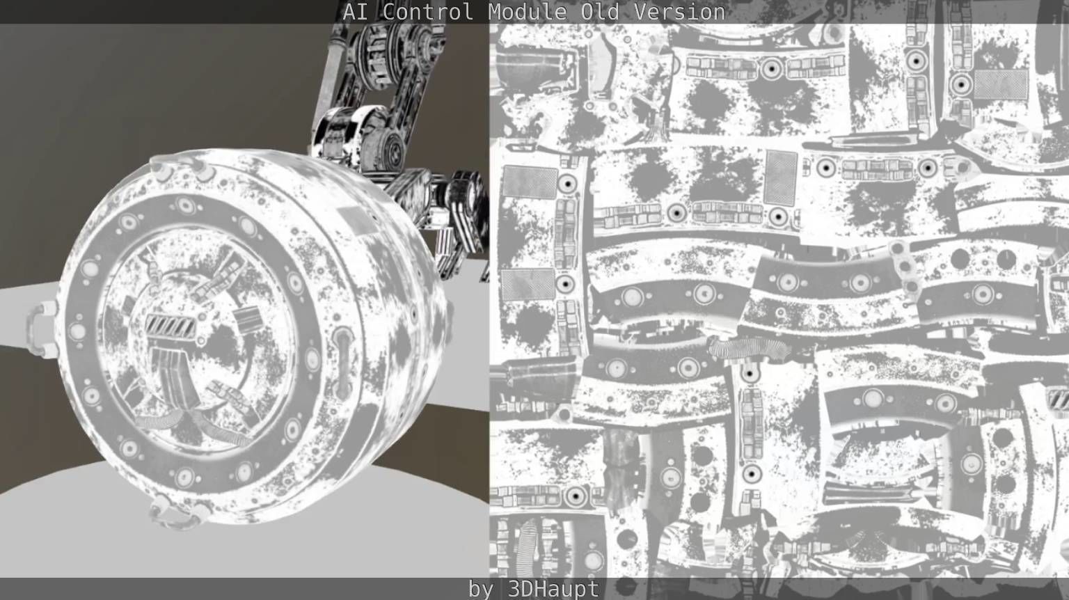 AI Control Module Old Version Low-poly 3D model_40